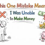 This One Mistake Meant I Was Unable to Make Money